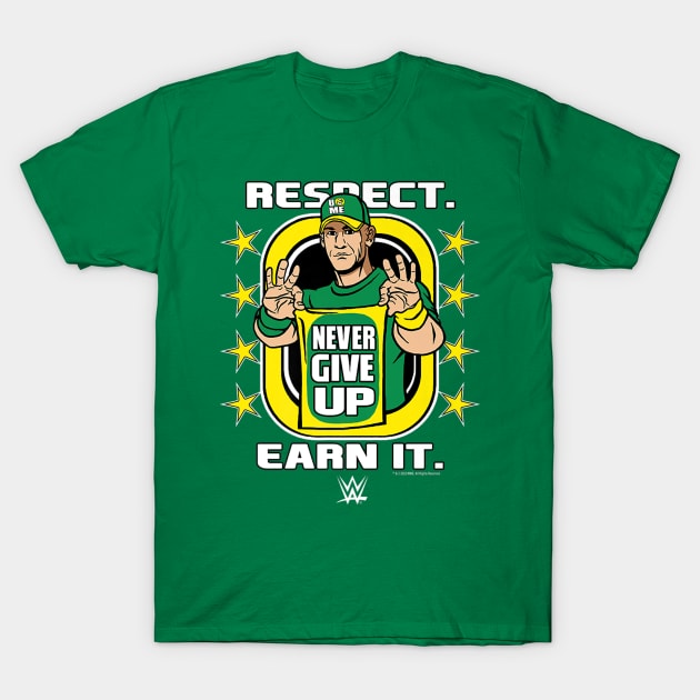 John Cena Respect Earn It Cartoon T-Shirt by Holman